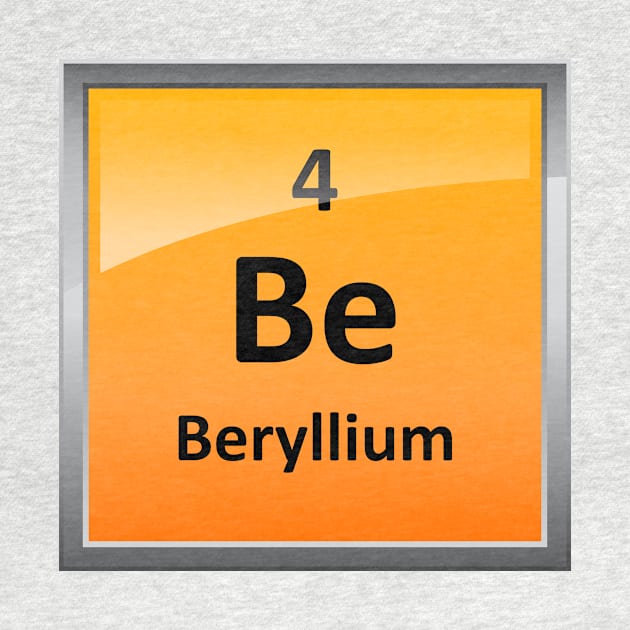 Beryllium Element Tile - Periodic Table by sciencenotes